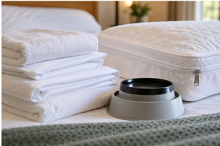 Calm home and prevention editorial photography